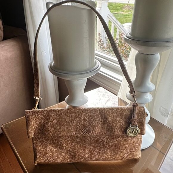 NWOT Brahmin Fold Over Shoulder Bag - Picture 1 of 15